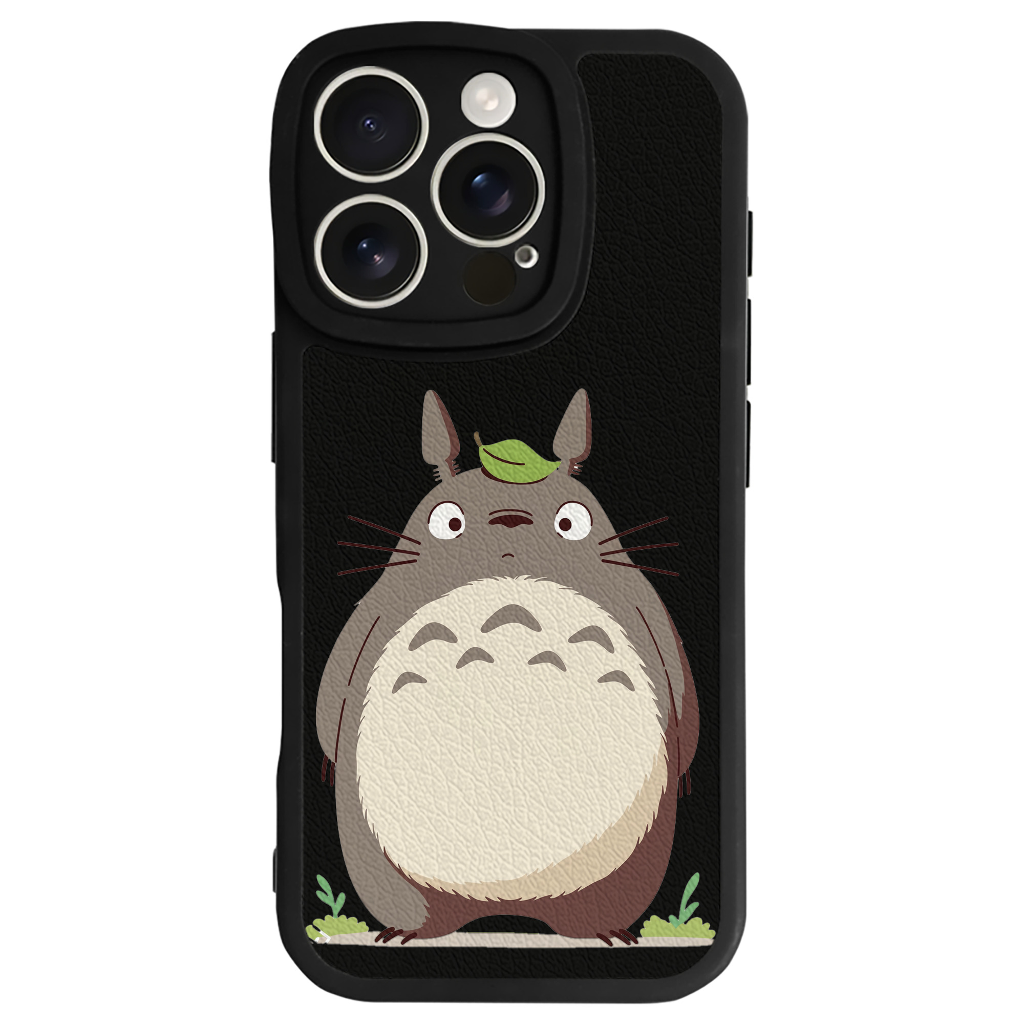 （画像用） となりのトトロ 草壁メイ 草壁サツキ My Neighbor Totoro Satsuki Kusakabe Mei Kusakabe 【iPhone 16シリーズ対応】シリコンスマホケース（レザー調） 材質：シリコン